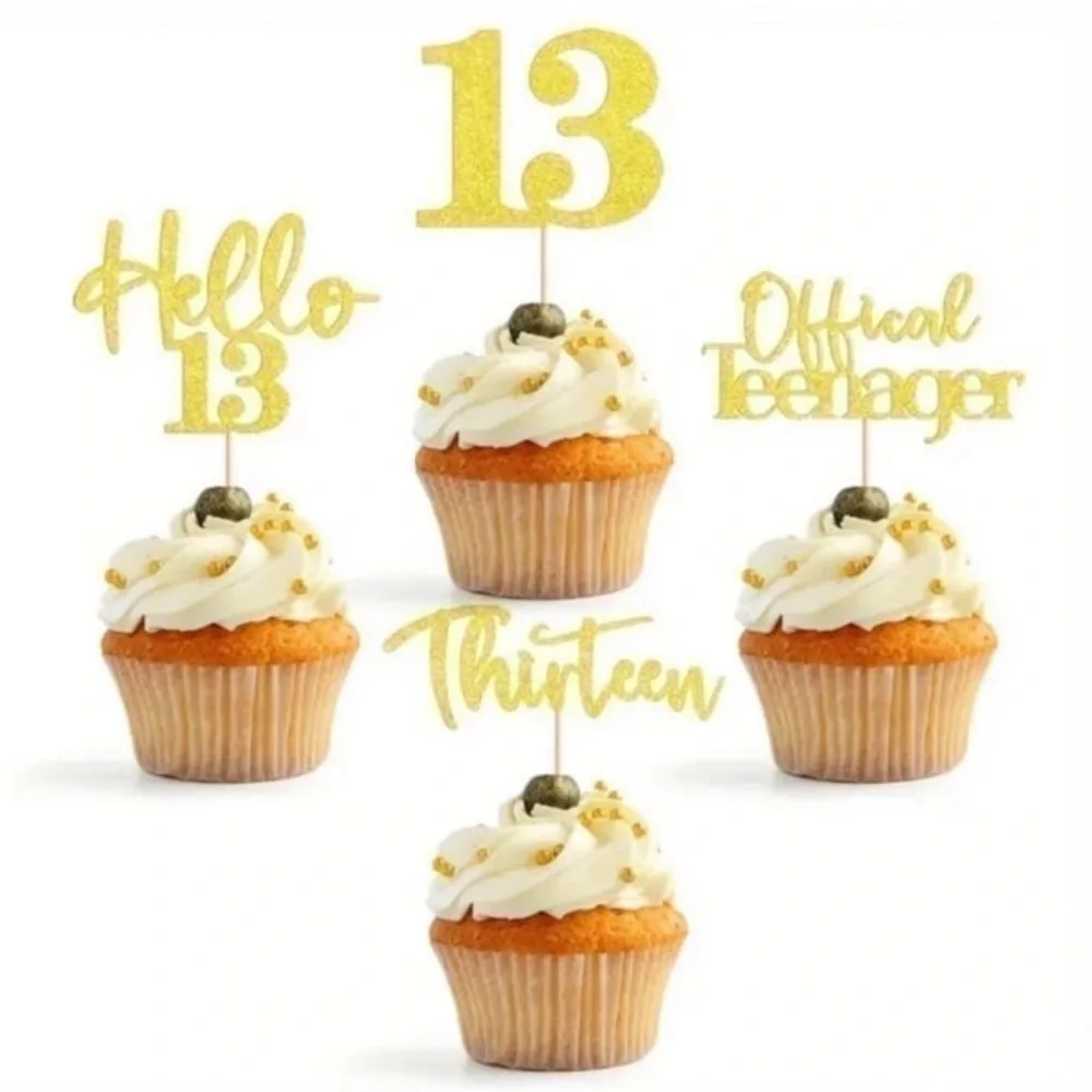🎈Teen Birthday Cupcake Toppers
